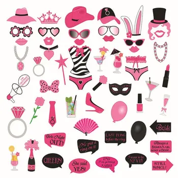 56pcs Wedding Decoration Photo Booth Prop Hen Party Team Bride To Be Photobooth Bridal Shower Bachelorette Party Supplies
56pcs Wedding Decoration Photo Booth Prop Hen Party Team Bride To Be Photobooth Bridal Shower Bachelorette Party Supplies