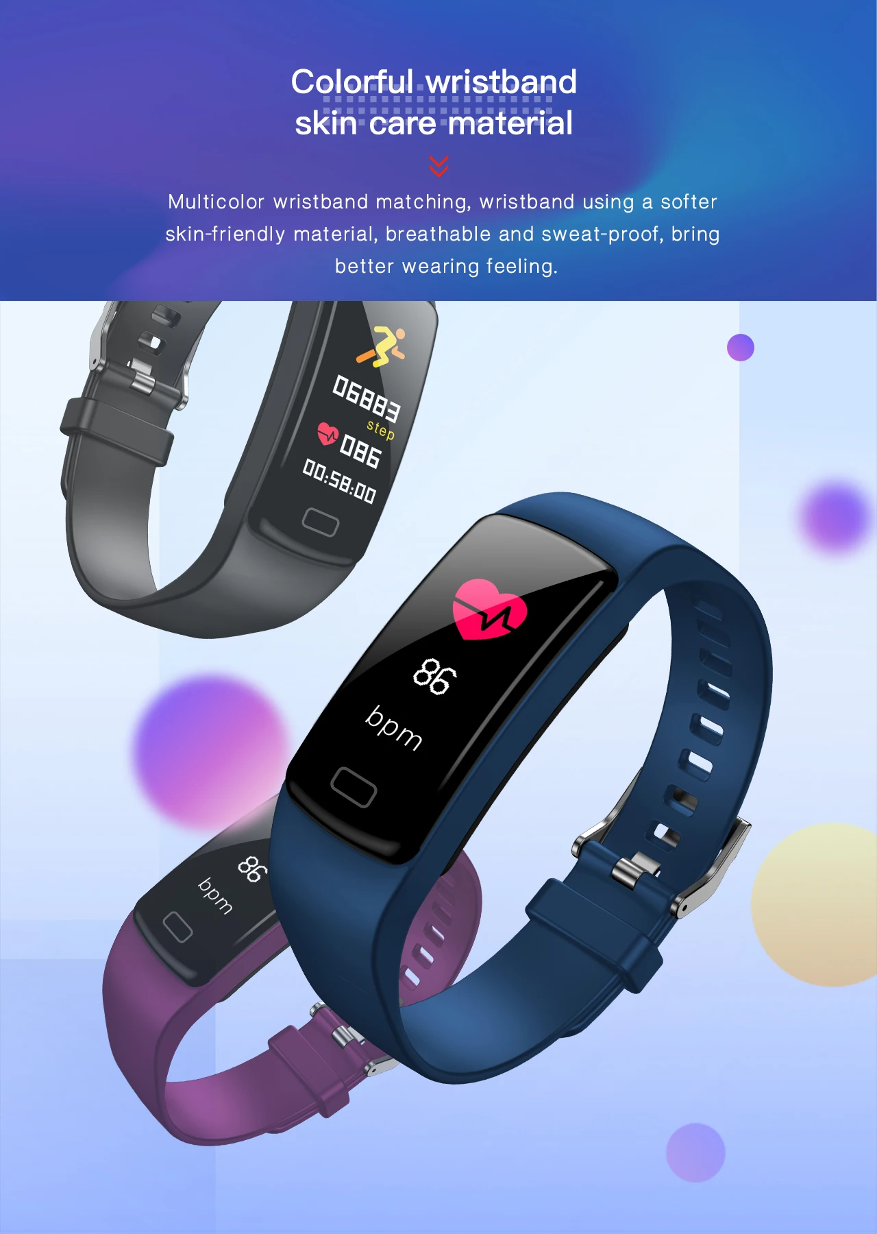 SENBONO Smart bracelet Men Fitness Bracelet heart rate tracker Pedometer clock waterproof Women sports for IOS Android
SENBONO Smart bracelet Men Fitness Bracelet heart rate tracker Pedometer clock waterproof Women sports for IOS Android