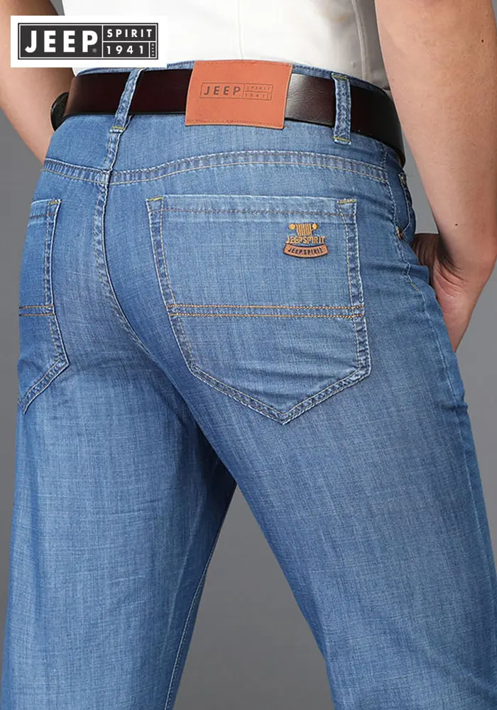 2019 Spring Summer JEEP Brand Cotton Jean Elastic Mens Casual Full Length European American Jeans Cotton Pants Fashion Trousers
2019 Spring Summer JEEP Brand Cotton Jean Elastic Mens Casual Full Length European American Jeans Cotton Pants Fashion Trousers