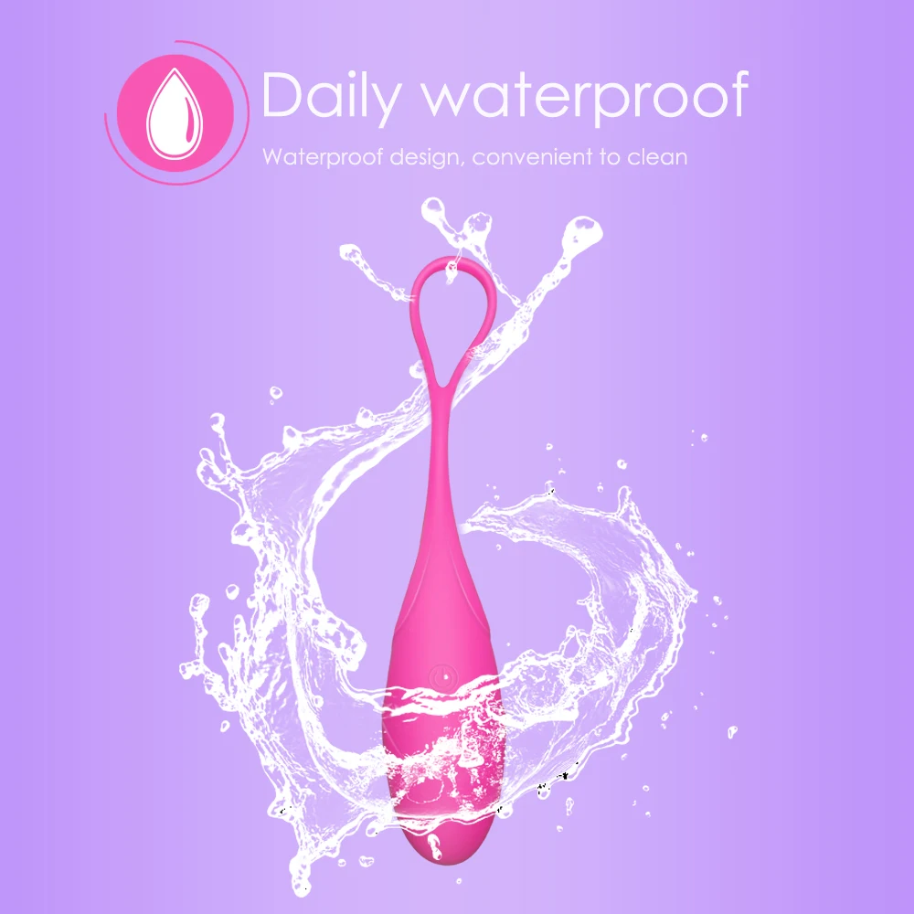 Wireless Remote Control Vibrating Silicone Bullet Egg Vibrators USB Rechargeable Massage Ball Adult Sex Toys
