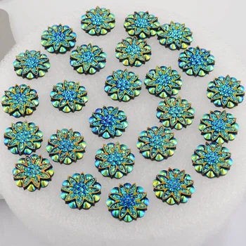 BOLIAO 15Pcs 18mm( 0.71in ) Flower Shape Resin AB Color With Two Hole Dark Blue Rhinestone Flatback Buttons Clothes Crafts DIY
BOLIAO 15Pcs 18mm( 0.71in ) Flower Shape Resin AB Color With Two Hole Dark Blue Rhinestone Flatback Buttons Clothes Crafts DIY