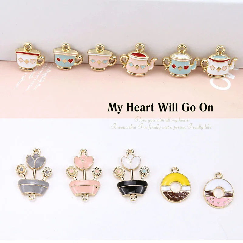 Alloy charms teapot/cup/flowers/round shape handmade diy jewelry fashion earrings/necklace/key pendant accessory
Alloy charms teapot/cup/flowers/round shape handmade diy jewelry fashion earrings/necklace/key pendant accessory