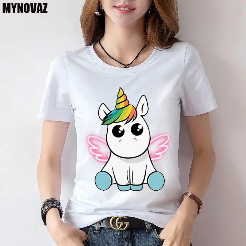 MYNOVAZ New Angel Unicorn T Shirt For Women Kawaii Girl T Shirts Casual Short Sleeve Top Funny Print Female Top Lovely Lady Tees
MYNOVAZ New Angel Unicorn T Shirt For Women Kawaii Girl T Shirts Casual Short Sleeve Top Funny Print Female Top Lovely Lady Tees