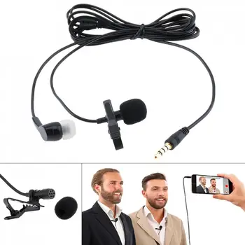 4 Pole 3.5MM Mini Headsets Microphone Suit Mobile Phone DSLR Clip-on Lapel Condenser Microphone for Recording Speaking Lectures
4 Pole 3.5MM Mini Headsets Microphone Suit Mobile Phone DSLR Clip-on Lapel Condenser Microphone for Recording Speaking Lectures