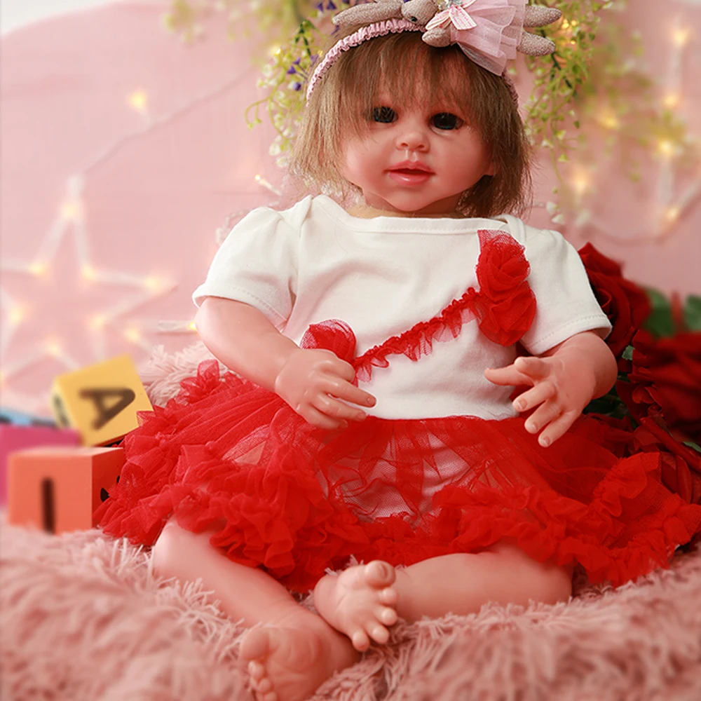 IVITA DS1802 handmade adorable silicone reborn baby doll Lifelike toddler girl toy with painted blood vessel nails planted hair
IVITA DS1802 handmade adorable silicone reborn baby doll Lifelike toddler girl toy with painted blood vessel nails planted hair