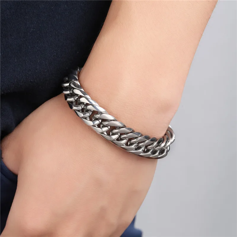Men's Bracelet Good Quality Stainless Steel Mens Bracelet Men Male Cuban Link Chain On Hand Man's Chain Bracelets High Polished
Men's Bracelet Good Quality Stainless Steel Mens Bracelet Men Male Cuban Link Chain On Hand Man's Chain Bracelets High Polished