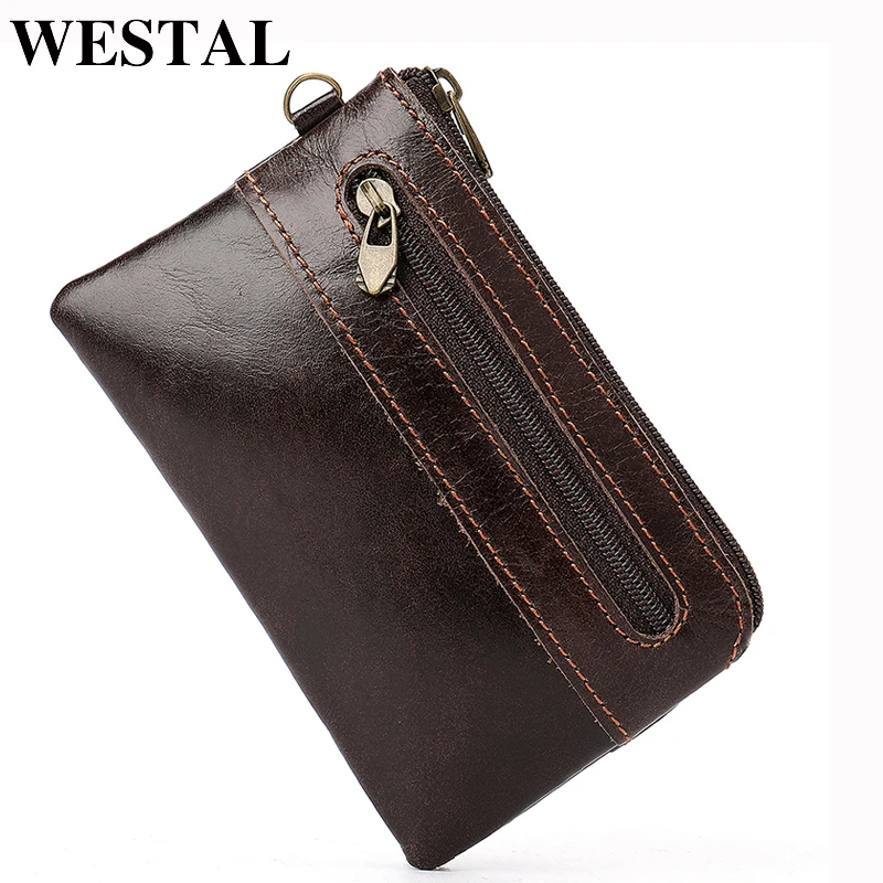 

WESTAL Female Wallet Mini Women's Wallet Genuine Leather Lady Slim/Thin Wallets Purse Women Coin Purse Card Holder 8118