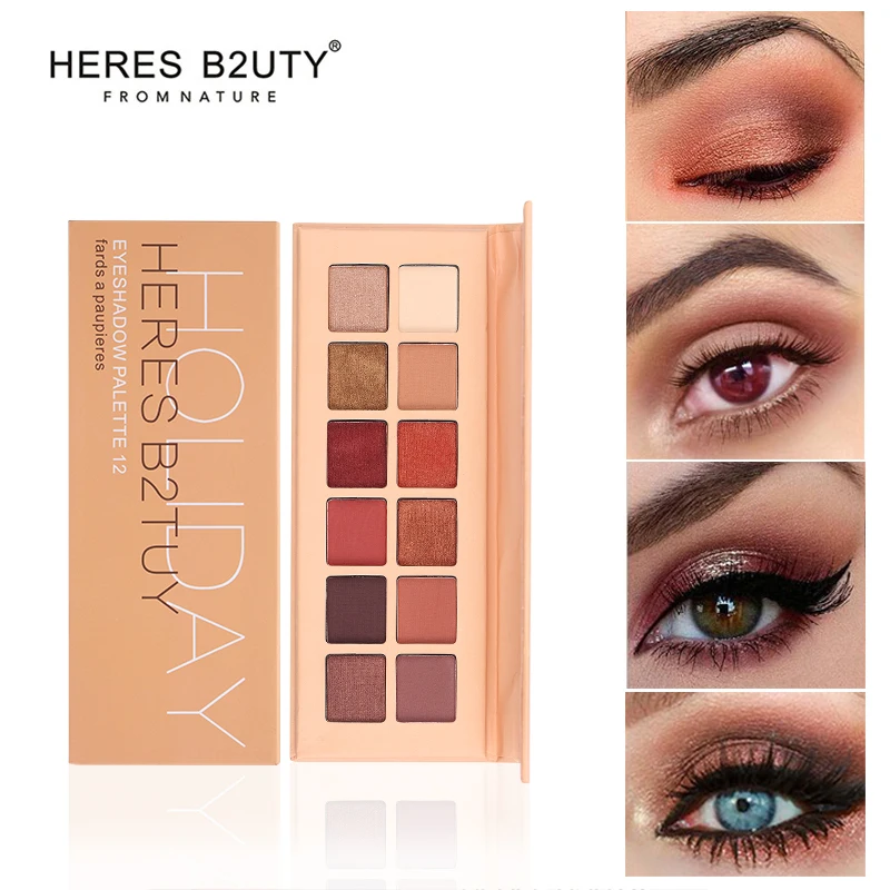 HERES B2UTY Holiday Eyeshadow Palette 12 Color Palette Make up Palette Pigmented Eye Shadow Matte Eyeshadow shimmer Eyeshadow
HERES B2UTY Holiday Eyeshadow Palette 12 Color Palette Make up Palette Pigmented Eye Shadow Matte Eyeshadow shimmer Eyeshadow
