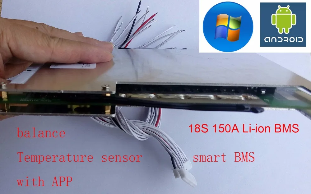 18S 150A lipo литий полимерная BMS/PCM/PCB плата защиты батареи для 18 упаковок 18650 батарея