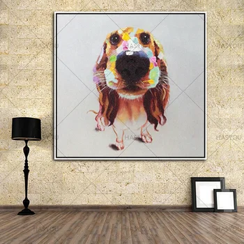 hand painted Canvas acrylic dog Oil paintings Wall art dog hang Pictures abtract oil painting wall decor for home kid's room
hand painted Canvas acrylic dog Oil paintings Wall art dog hang Pictures abtract oil painting wall decor for home kid's room