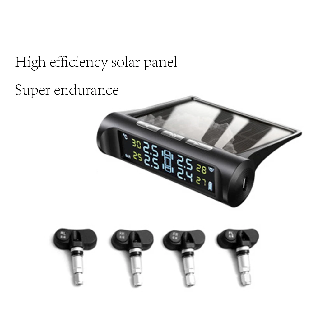 TPMS Solar Tyre Pressure Monitoring System Auto Security Alarm Digital Display 4 Wheel Internal External Systems Tyre Pressure
TPMS Solar Tyre Pressure Monitoring System Auto Security Alarm Digital Display 4 Wheel Internal External Systems Tyre Pressure