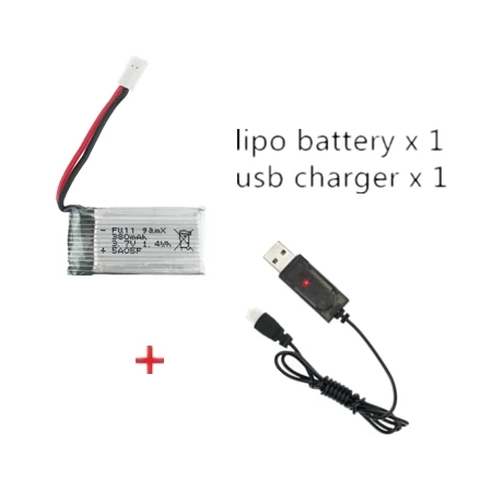 3.7V 380mAh 30C LiPo Battery with charging cable for E20 Hubsan H107 H107L H107C H107D JRC H6C H108C H6D Wltoys V252 V939
3.7V 380mAh 30C LiPo Battery with charging cable for E20 Hubsan H107 H107L H107C H107D JRC H6C H108C H6D Wltoys V252 V939