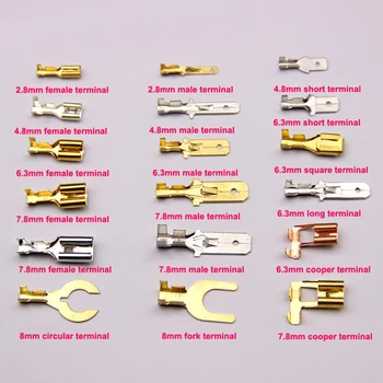 Male female 2.8 mm/4.8 mm/6.3 MM to 8 MM plug copper terminals horn car modification of copper connectors
Male female 2.8 mm/4.8 mm/6.3 MM to 8 MM plug copper terminals horn car modification of copper connectors