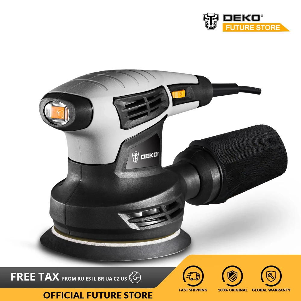 DEKO QD6206 280W 125mm Classic Random Orbit Sander with DIY Efficient Dust Collection System for Wood Working
DEKO QD6206 280W 125mm Classic Random Orbit Sander with DIY Efficient Dust Collection System for Wood Working