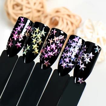MEET ACROSS Chameleon Laser Nail Art Sequins Holographic Pentagram Nail Glitters Shining Star Paillettes 3D Manicure Decorations
MEET ACROSS Chameleon Laser Nail Art Sequins Holographic Pentagram Nail Glitters Shining Star Paillettes 3D Manicure Decorations