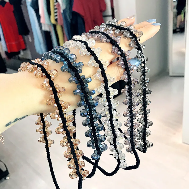 Korea Colorful Crystal Headbands For Girls Shiny Hairbands For Women Rhinestone Hair Band Hair Accessories For Women
Korea Colorful Crystal Headbands For Girls Shiny Hairbands For Women Rhinestone Hair Band Hair Accessories For Women