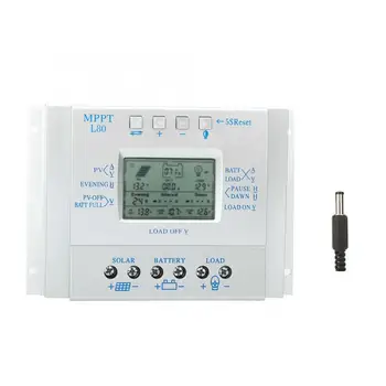 80A LCD Solar Charge Controller Display PWM Photovoltaic Solar MPPT Charge Controller Regulador 12V/24V 
80A LCD Solar Charge Controller Display PWM Photovoltaic Solar MPPT Charge Controller Regulador 12V/24V