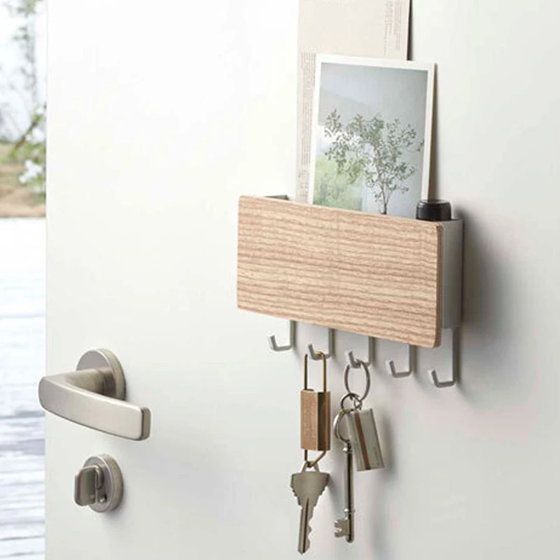 Key Storage Hook Door Back Clothes Hanging Hook Paste Small Fresh Porch Wooden Storage Box
Key Storage Hook Door Back Clothes Hanging Hook Paste Small Fresh Porch Wooden Storage Box