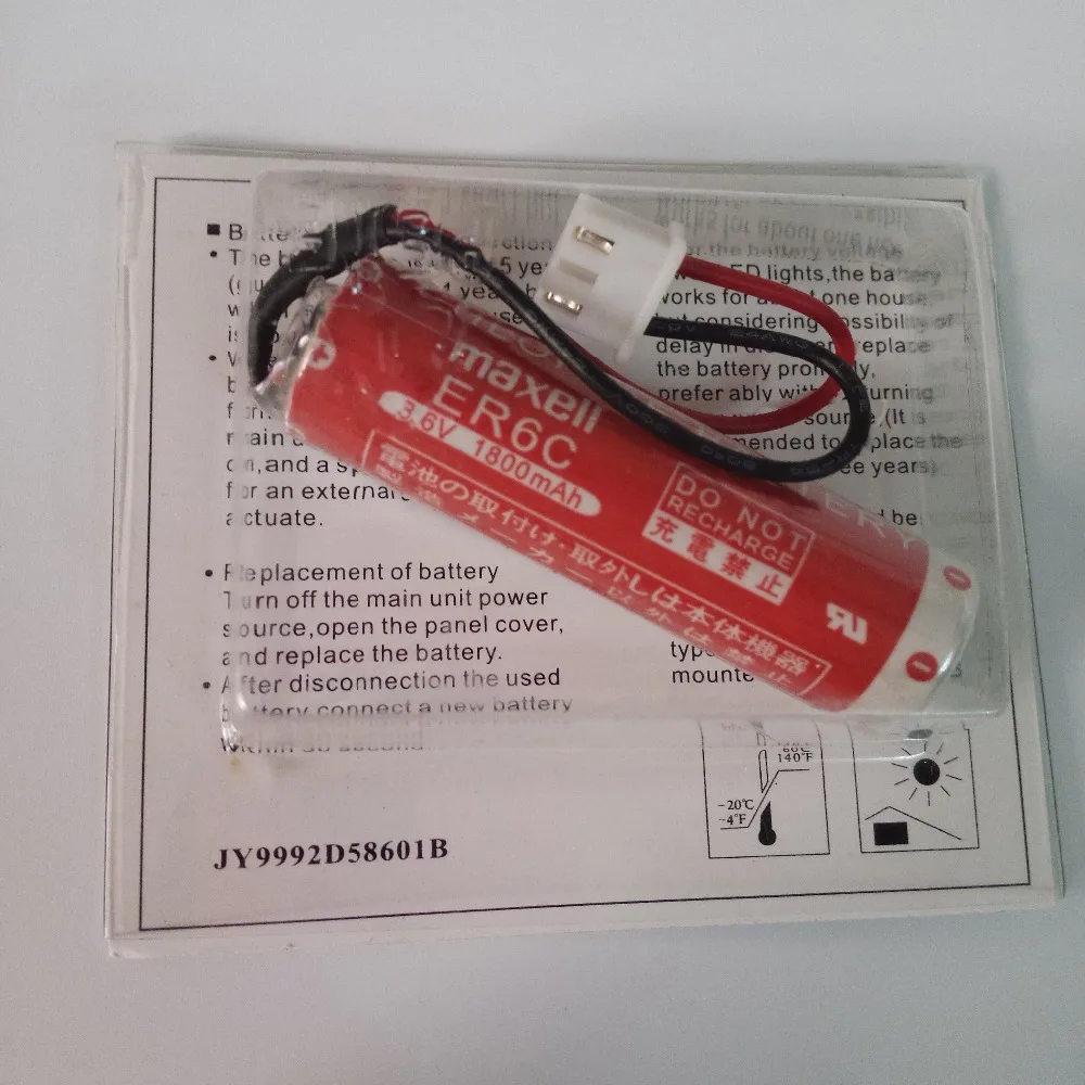 2PCS/LOT New Original Version For MAXELL AA 14500 ER6C 3.6V Lithium Battery PLC Batteries With Two - Hole Plug
2PCS/LOT New Original Version For MAXELL AA 14500 ER6C 3.6V Lithium Battery PLC Batteries With Two - Hole Plug