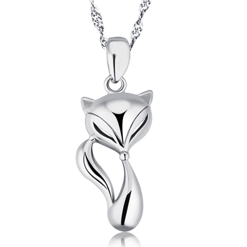 New Fashion 925 Sterling Silver Animal Fox Pendant Necklace for Women Girl Lovely Collier Choker Necklaces Collar Jewelry
New Fashion 925 Sterling Silver Animal Fox Pendant Necklace for Women Girl Lovely Collier Choker Necklaces Collar Jewelry