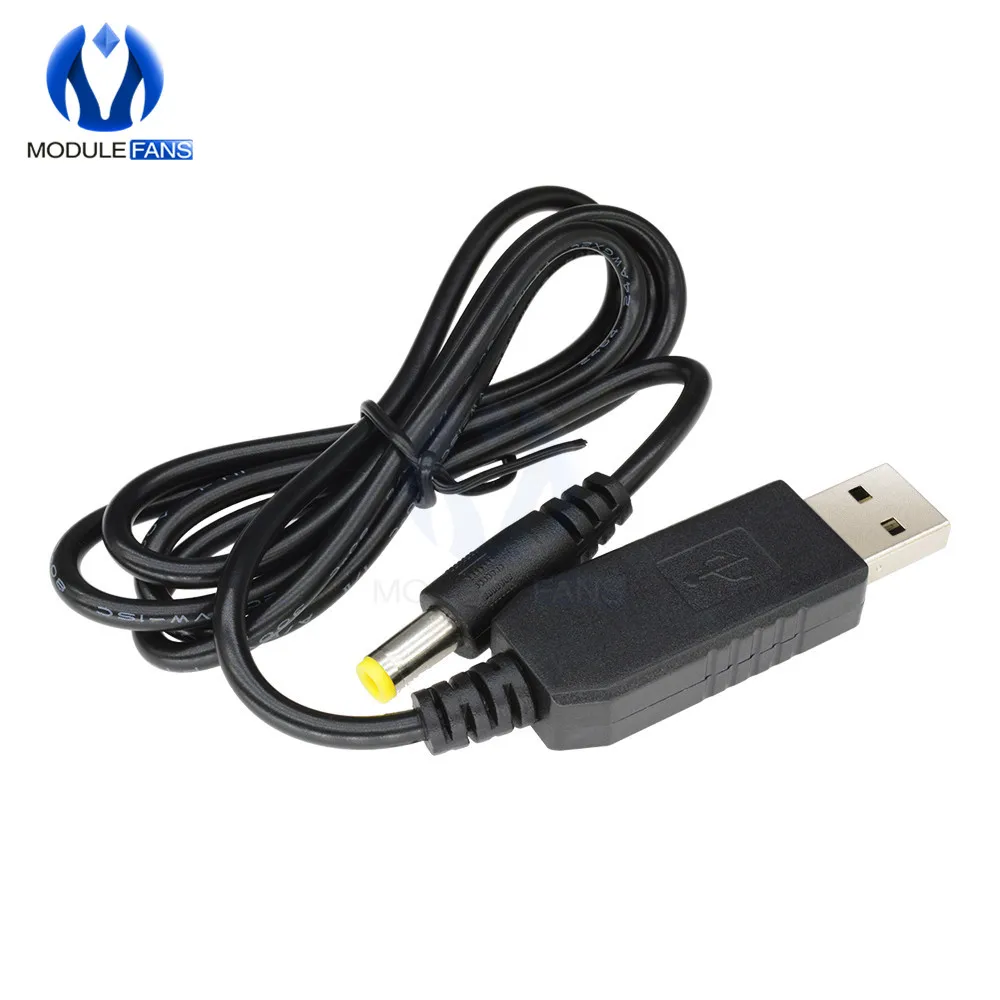 USB DC 5V to DC 12V Step up Cable Module Converter 2.1x5.5mm Male Connector 750mA Diy Electronic
USB DC 5V to DC 12V Step up Cable Module Converter 2.1x5.5mm Male Connector 750mA Diy Electronic