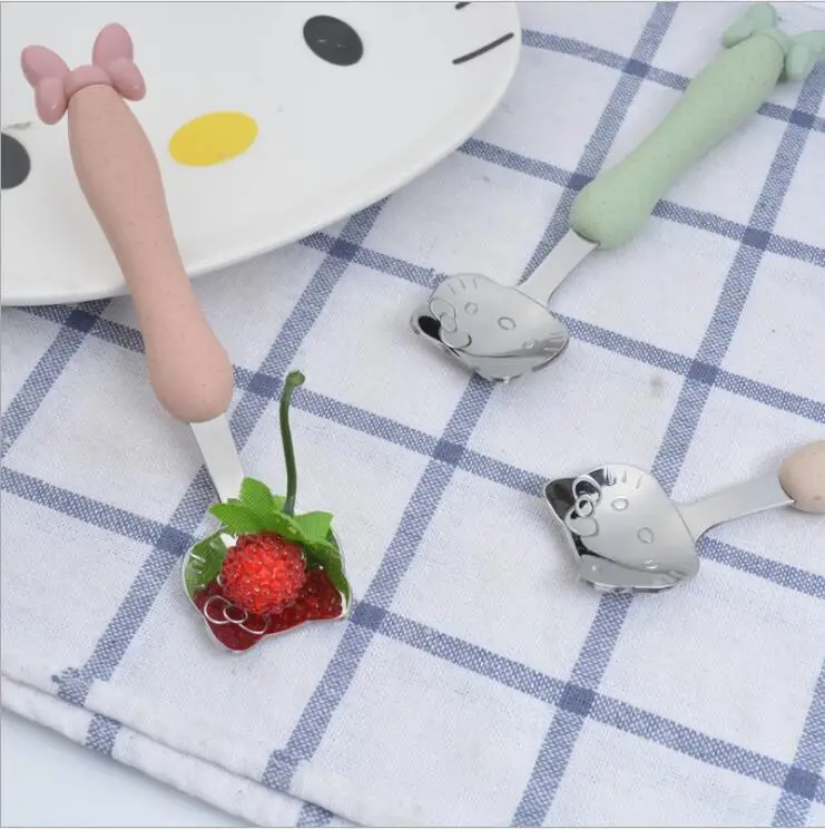 Kids Cartoon Dinnerware Creative Kitty Spoon Eco-friendly Wheat Straw Lovely Children Tableware
Kids Cartoon Dinnerware Creative Kitty Spoon Eco-friendly Wheat Straw Lovely Children Tableware