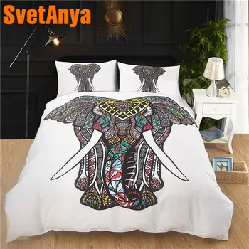 Svetanya Indian Elephant Bedding Set (Duvet Cover+Pillowcase) no Sheet Bedclothes Single Full Queen King Double Size
Svetanya Indian Elephant Bedding Set (Duvet Cover+Pillowcase) no Sheet Bedclothes Single Full Queen King Double Size