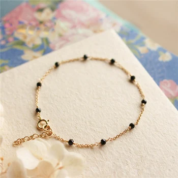 Natural Black Beads Bracelet Handmade ize Gold Fillde Bangles Vintage Party Gift Jewelry Bracelet for Women
Natural Black Beads Bracelet Handmade ize Gold Fillde Bangles Vintage Party Gift Jewelry Bracelet for Women