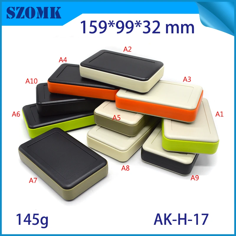 10 pcs, 159*99*32mm szomk handheld project box gps tracker electrical enclosure junction box plastic box for electronic device
10 pcs, 159*99*32mm szomk handheld project box gps tracker electrical enclosure junction box plastic box for electronic device