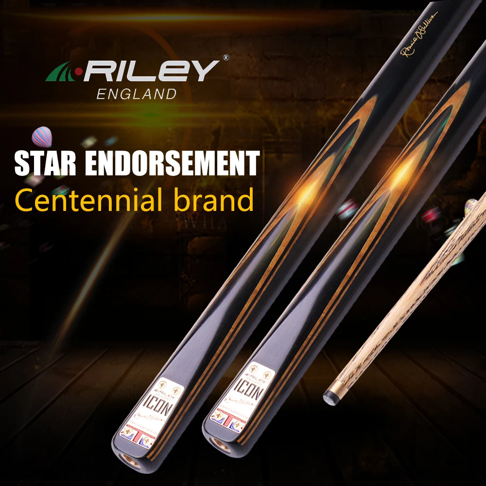 New Arrival RILEY Ricon-100 3/4 Piece Snooker Cue Stick Kit 10mm Deer Tip with O'Sullivan's Signature with Excellent Case 2019
New Arrival RILEY Ricon-100 3/4 Piece Snooker Cue Stick Kit 10mm Deer Tip with O'Sullivan's Signature with Excellent Case 2019