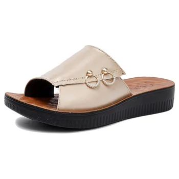 2019 New Summer Genuine Leather Shoes Woman Slippers Flat Sandals Wear Non-slip Comfortable Women Shoes Fashion Casual Sandals
2019 New Summer Genuine Leather Shoes Woman Slippers Flat Sandals Wear Non-slip Comfortable Women Shoes Fashion Casual Sandals