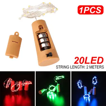 2m 20-LED Copper Wire String Light With Bottle Stopper Led Lights Fairy Lamp Party Home Christmas Wedding Decoration
2m 20-LED Copper Wire String Light With Bottle Stopper Led Lights Fairy Lamp Party Home Christmas Wedding Decoration