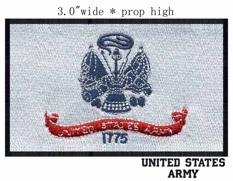 United States Army Flag 3" wide embroidery patch for costura/handcraft for kids/ribbons kit
United States Army Flag 3" wide embroidery patch for costura/handcraft for kids/ribbons kit