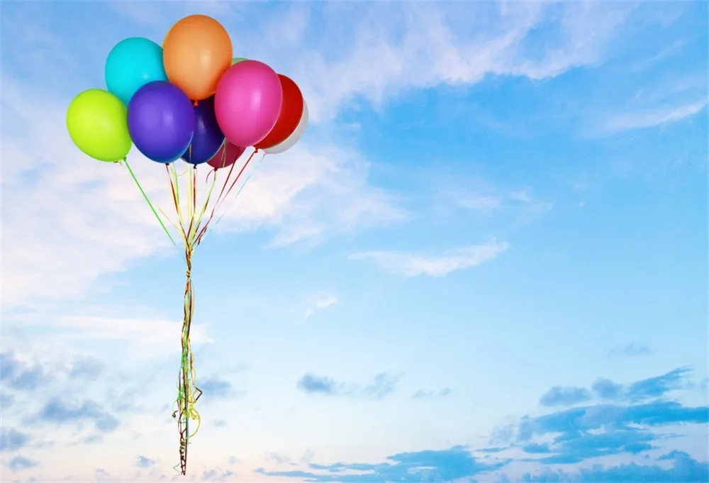 Laeacco Blue Sky White Clouds Colorful Balloons Photography Backgrounds Customized Photographic Backdrops For Photo Studio
Laeacco Blue Sky White Clouds Colorful Balloons Photography Backgrounds Customized Photographic Backdrops For Photo Studio