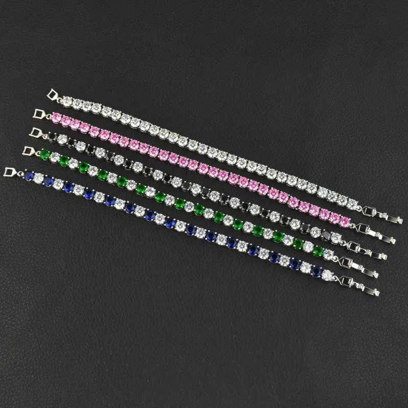 White/blue/green/pink/black 5mm AAA Cubic Zirconia bracelet for women,high quality fashion jewelry for wedding/party/gift
White/blue/green/pink/black 5mm AAA Cubic Zirconia bracelet for women,high quality fashion jewelry for wedding/party/gift