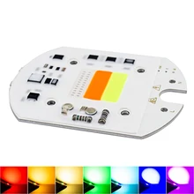 Led rgb cob 칩 다채로운 30 w 220 v 입력 스마트 ic 칩 diy 투광 조명 스포트 라이트 빛 구슬에 광장 고속도로 야외 벽(China)