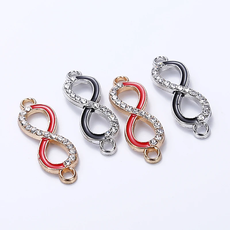Gold Color Infinity Symbol Charms Connectors for Bracelets Rhinestone Enamels Charms for Diy Jewelry Making
Gold Color Infinity Symbol Charms Connectors for Bracelets Rhinestone Enamels Charms for Diy Jewelry Making