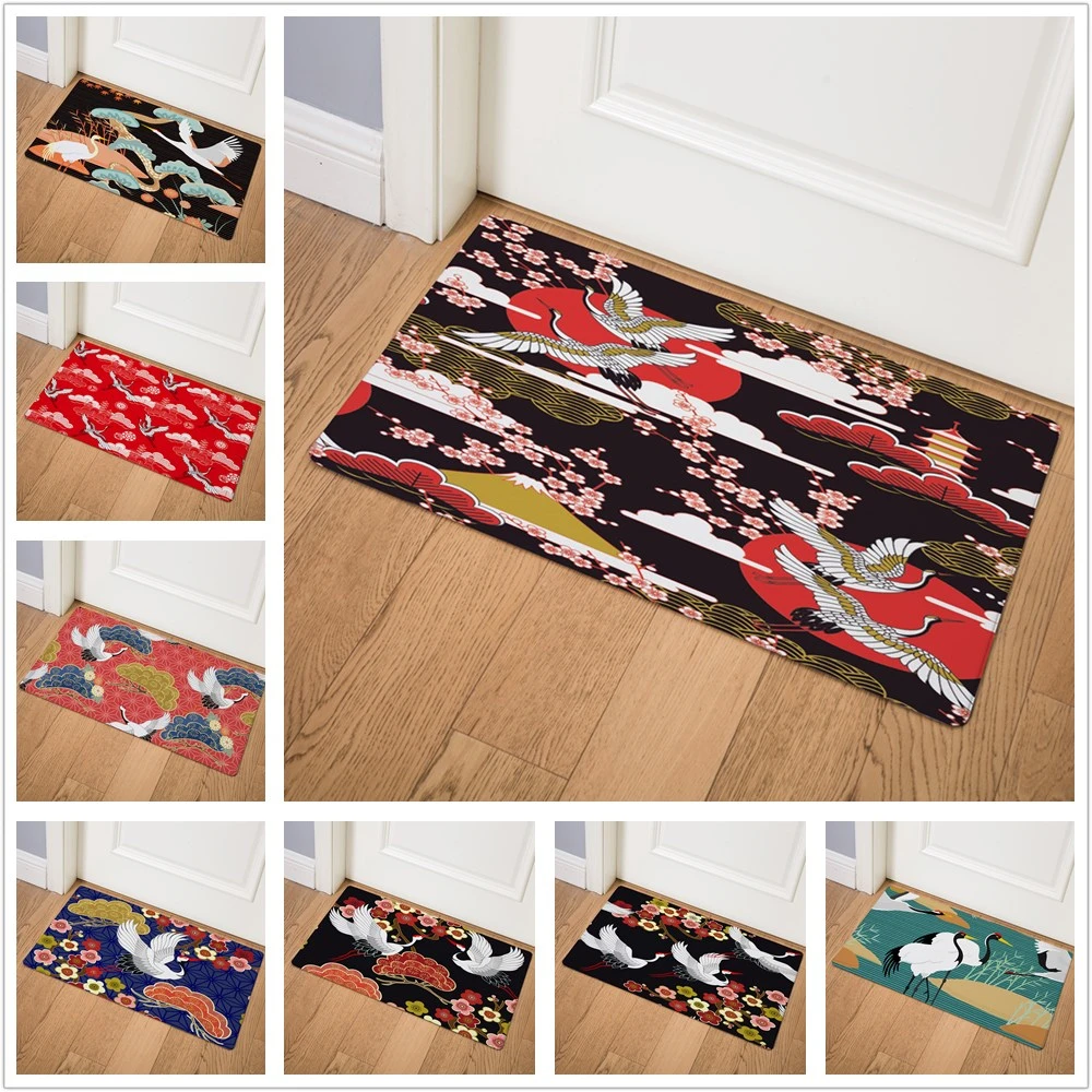 Red-crowned Crane Plant Print Kitchen Carpet Living Room Corridor Bathroom Entrance Decorative Door Mat Non-slip Floor Mat 75cm
Red-crowned Crane Plant Print Kitchen Carpet Living Room Corridor Bathroom Entrance Decorative Door Mat Non-slip Floor Mat 75cm