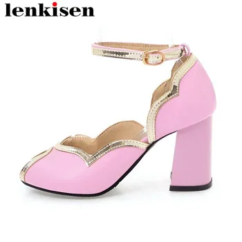 Lenkisen handmade solid large size buckle strap pu high heels peep toe classic retro palace style women summer shallow pumps L29
Lenkisen handmade solid large size buckle strap pu high heels peep toe classic retro palace style women summer shallow pumps L29