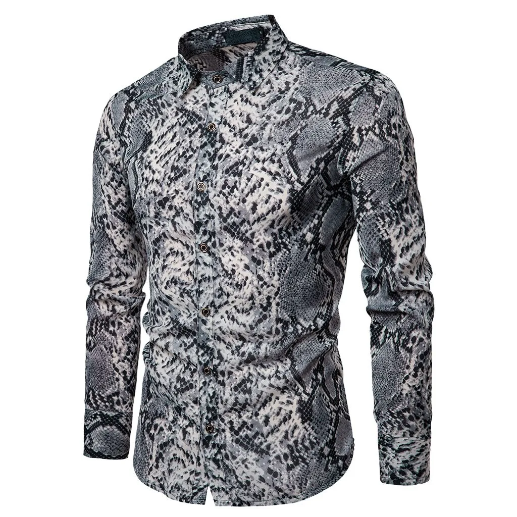 Hot 2019 New Arrival Men's Spring Casual Slim Fit Shirts Printed Long Sleeve Button Shirt Top Blouse Men Clothes
Hot 2019 New Arrival Men's Spring Casual Slim Fit Shirts Printed Long Sleeve Button Shirt Top Blouse Men Clothes