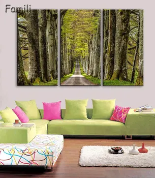 3 Panel Modern Canvas Painting Wall Art Picture Dirt Road Deciduous Forest Green Tree Foggy Spring Landscape Print Artwork Wall
3 Panel Modern Canvas Painting Wall Art Picture Dirt Road Deciduous Forest Green Tree Foggy Spring Landscape Print Artwork Wall
