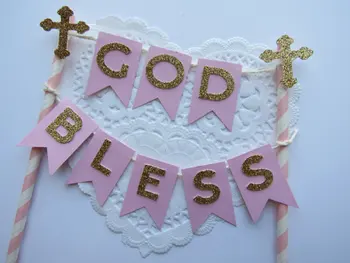 glitter Baptism Communion God Bless Pink and Gold Christening birthday Cake Toppers tools Baby shower Babyshower Newborn
glitter Baptism Communion God Bless Pink and Gold Christening birthday Cake Toppers tools Baby shower Babyshower Newborn