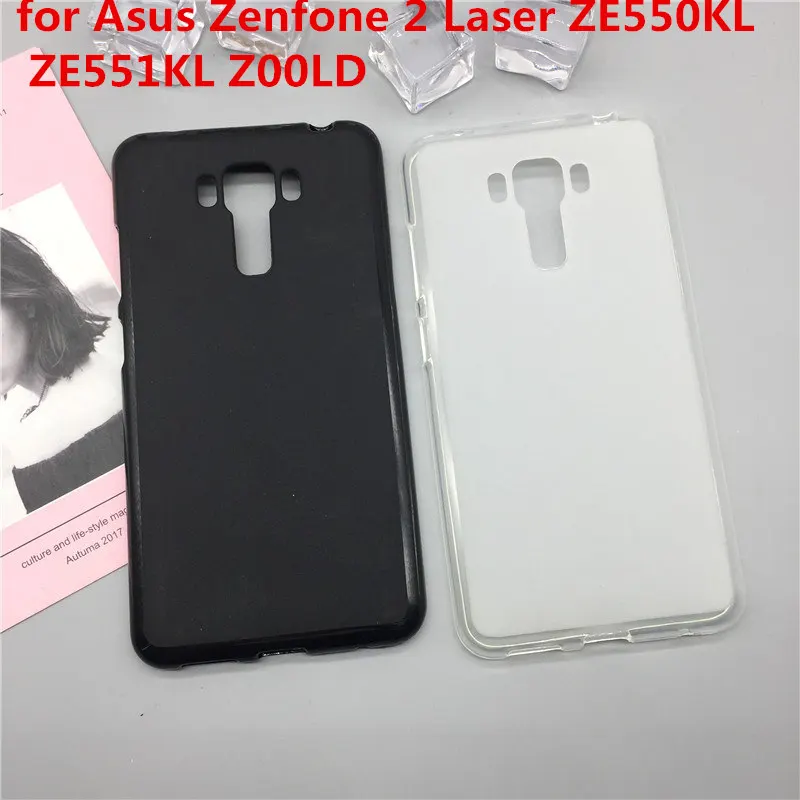 

Original TPU Phone Case Covers for Asus Zenfone 2 Laser ZE550KL ZE551KL Z00LD Matte Soft Silicone Back Cover Cases Capa Funda