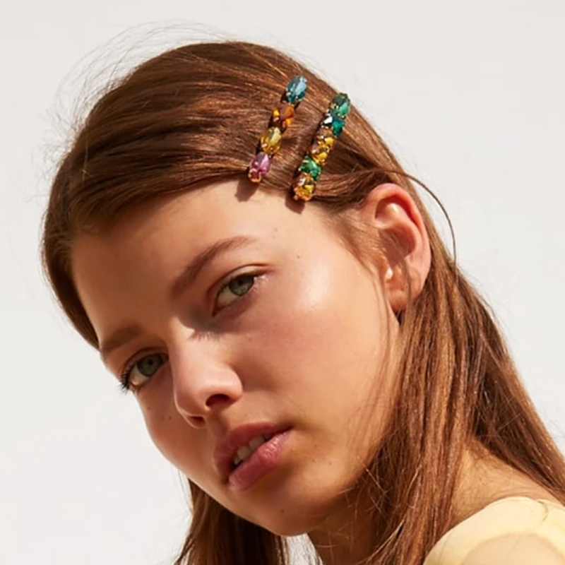2019 New Fashion Crystal Hairpin Shiny Rhinestones za Hair Clips Hair Accessories For Women Girls Barrettes
2019 New Fashion Crystal Hairpin Shiny Rhinestones za Hair Clips Hair Accessories For Women Girls Barrettes