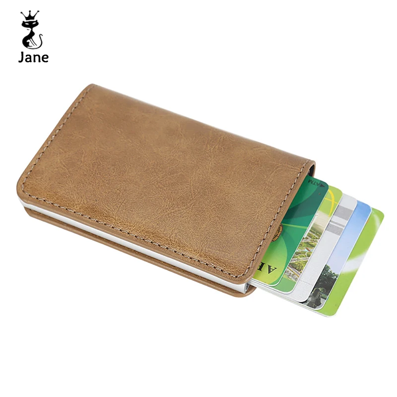 Antitheft Men Vintage Credit Card Holder Blocking Rfid Wallet Leather Unisex Security Information Aluminum Metal Purse Cover Hot
Antitheft Men Vintage Credit Card Holder Blocking Rfid Wallet Leather Unisex Security Information Aluminum Metal Purse Cover Hot