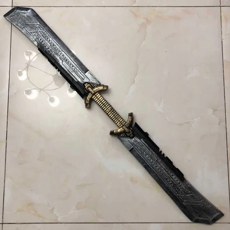 110cm Avengers Thanos Infinity Gauntlet Infinite War Weapon Cosplay Two-Sword Sword Costumes Halloween Avengers 4 Endgam
110cm Avengers Thanos Infinity Gauntlet Infinite War Weapon Cosplay Two-Sword Sword Costumes Halloween Avengers 4 Endgam