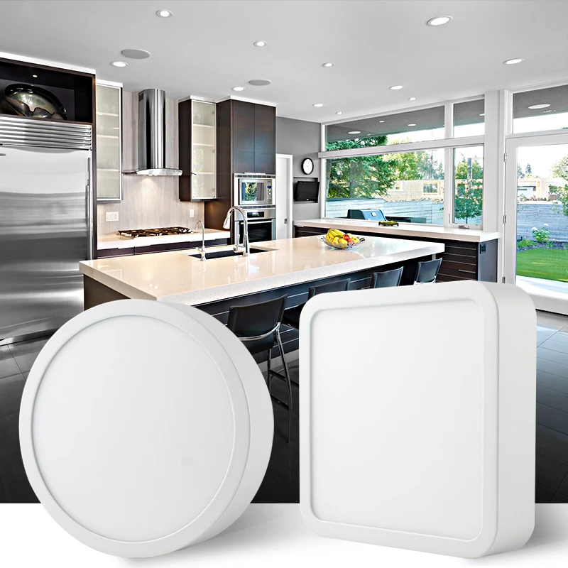 LED downlight Panel Light No strobe 85-265V 6W 12W 18W 24W 110V 220V Square Round ceiling lamp LED Surface Mounted with Driver
LED downlight Panel Light No strobe 85-265V 6W 12W 18W 24W 110V 220V Square Round ceiling lamp LED Surface Mounted with Driver