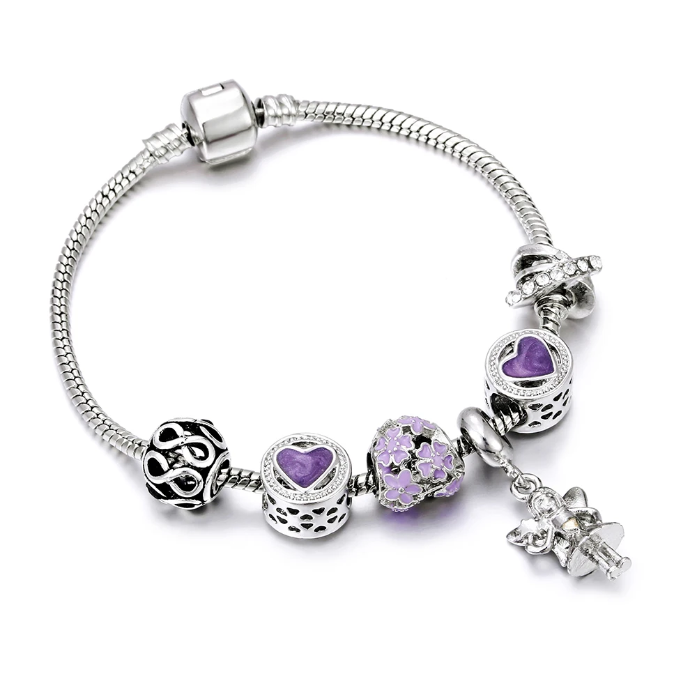 New Fashion Crystal Bangle Snake Chain Bracelet Antique Silver Charms Beads DIY Brand Design Suitable For Bracelet Women gift
New Fashion Crystal Bangle Snake Chain Bracelet Antique Silver Charms Beads DIY Brand Design Suitable For Bracelet Women gift