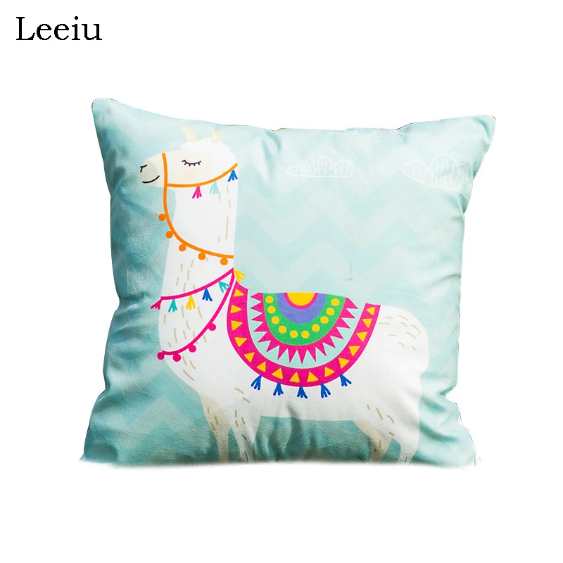 Leeiu 45*45cm Alpaca Llama Pillow Case Baby Shower Birthday Party Decoration Cartoon Cactus Cushion Cover Wedding Party Supplies
Leeiu 45*45cm Alpaca Llama Pillow Case Baby Shower Birthday Party Decoration Cartoon Cactus Cushion Cover Wedding Party Supplies