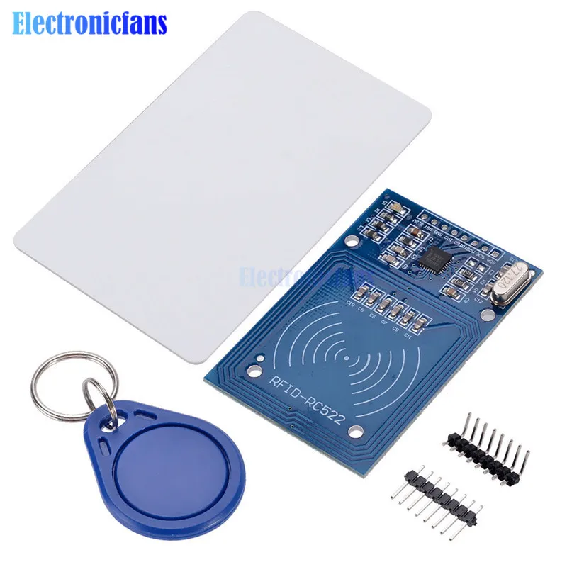 5PCS MFRC-522 RC522 RFID RF IC Module S50 SPI Writer Reader Sensor Card Module Kits 3.3V DC 13.56Mhz for Arduino
5PCS MFRC-522 RC522 RFID RF IC Module S50 SPI Writer Reader Sensor Card Module Kits 3.3V DC 13.56Mhz for Arduino